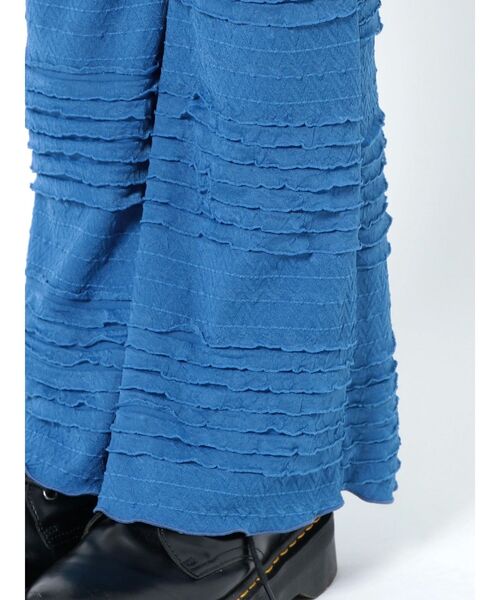 jouetie（ジュエティ）の「フリルフィットフレアパンツ（その他パンツ・レディース・オフホワイト/ブラック/ブルー・MEDIUM）」の9枚目の写真