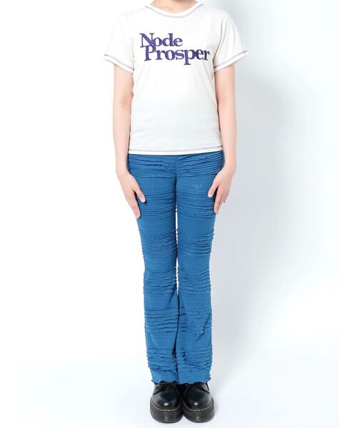 jouetie（ジュエティ）の「フリルフィットフレアパンツ（その他パンツ・レディース・オフホワイト/ブラック/ブルー・MEDIUM）」の20枚目の写真