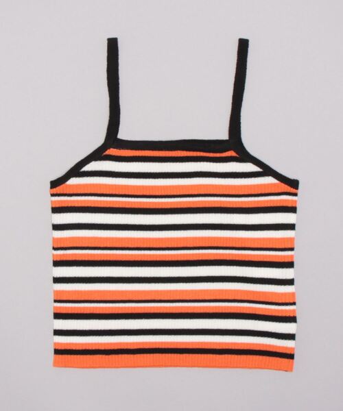 EPIMI E'PIMMY（エピミエピミー）の「〈Setでも〉ランダムボーダーニットキャミソール（キャミソール・レディース・グリーン系その他/オレンジ/パープル・MEDIUM）」の21枚目の写真