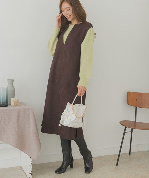 URBAN RESEARCH（アーバンリサーチ）の「チェーンドロストショルダーバッグ『Lsize』（ハンドバッグ・レディース・ブラック/オリーブ/ホワイト・ONE）」の15枚目の写真