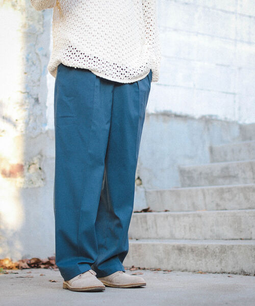 BEAMS（ビームス）の「BEAMS / ワイド 2プリーツ スラックス（スラックス・メンズ・ブラック/ブルー系その他4・M/XL/L/S）」の5枚目の写真