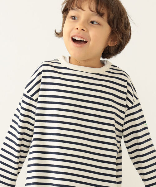 BEAMS mini（ビームスミニ）の「BEAMS mini / マルチボーダー カットソー  (90～150cm)（Tシャツ/カットソー・キッズ・その他/ホワイト系その他5/ミント/その他1・90/100/110/120/130/140/150）」の2枚目の写真