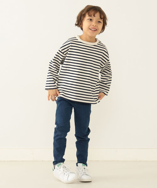 BEAMS mini（ビームスミニ）の「BEAMS mini / マルチボーダー カットソー  (90～150cm)（Tシャツ/カットソー・キッズ・その他/ホワイト系その他5/ミント/その他1・90/100/110/120/130/140/150）」の7枚目の写真