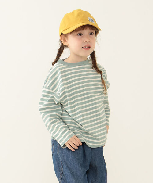 BEAMS mini（ビームスミニ）の「BEAMS mini / マルチボーダー カットソー  (90～150cm)（Tシャツ/カットソー・キッズ・その他/ホワイト系その他5/ミント/その他1・90/100/110/120/130/140/150）」の13枚目の写真