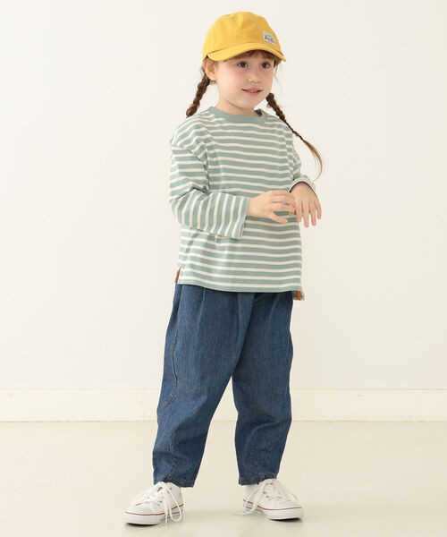 BEAMS mini（ビームスミニ）の「BEAMS mini / マルチボーダー カットソー  (90～150cm)（Tシャツ/カットソー・キッズ・その他/ホワイト系その他5/ミント/その他1・90/100/110/120/130/140/150）」の14枚目の写真