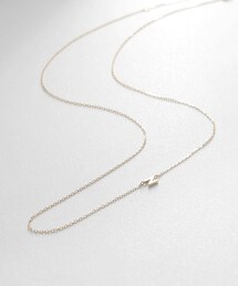 ブラックダイヤモンド イニシャルネックレス N（ネックレス 