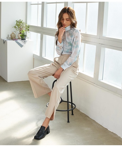 ANAP(アナップ)の「サイドスリットポンチパンツ(その他パンツ・レディース・グリーン/ライトベージュ/ブラック/ブルー・FREE)」の13枚目の写真