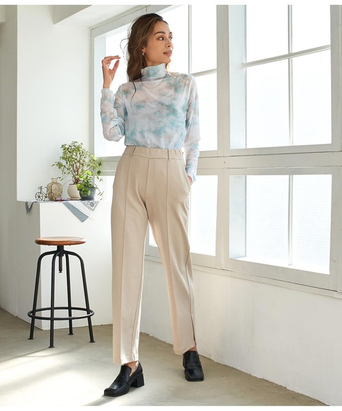 ANAP(アナップ)の「サイドスリットポンチパンツ(その他パンツ・レディース・グリーン/ライトベージュ/ブラック/ブルー・FREE)」の7枚目の写真