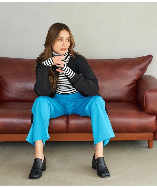 ANAP(アナップ)の「サイドスリットポンチパンツ(その他パンツ・レディース・グリーン/ライトベージュ/ブラック/ブルー・FREE)」の5枚目の写真