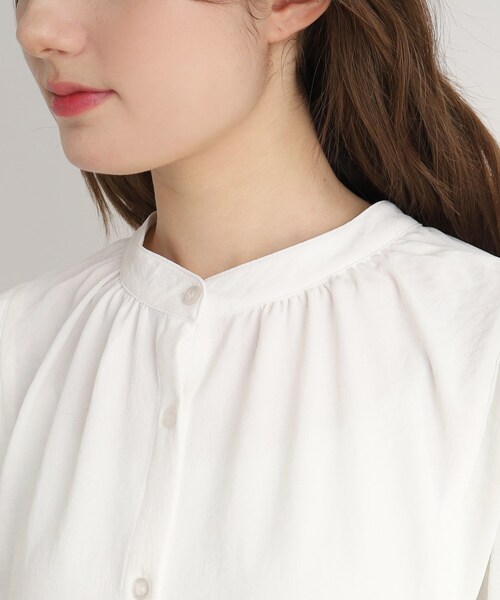Cutie Blonde（キューティーブロンド）の「◆前後2WAYで着れる！シャツブラウス（シャツ/ブラウス・レディース・ベビーピンク/ブラック/ホワイト系・00）」の7枚目の写真