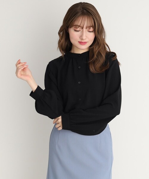 Cutie Blonde（キューティーブロンド）の「◆前後2WAYで着れる！シャツブラウス（シャツ/ブラウス・レディース・ベビーピンク/ブラック/ホワイト系・00）」の11枚目の写真