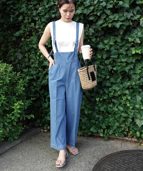 CORNERS（コーナーズ）の「ハイウエストデニムサロペット