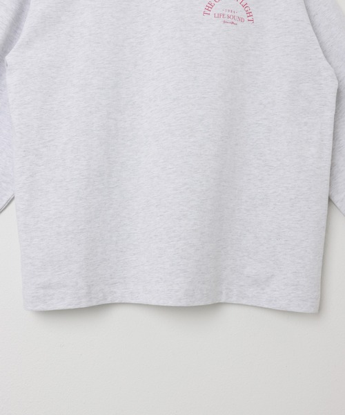 andme（アンドミー）の「ロゴプリントボリューム袖コットン長袖Tシャツ（Tシャツ/カットソー・レディース・チャコールグレー/グレー/オフホワイト/オートミール/スミクロ/ブラウン/ブルー系その他・M）」の21枚目の写真