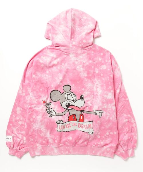 Guess(ゲス)の「GUESS X BRANDALISED(R) WITH GRAFFITI BY BANKSY Martini Mick Hoodie(パーカー・レディース・ピンク・ONE SIZE)」の10枚目の写真
