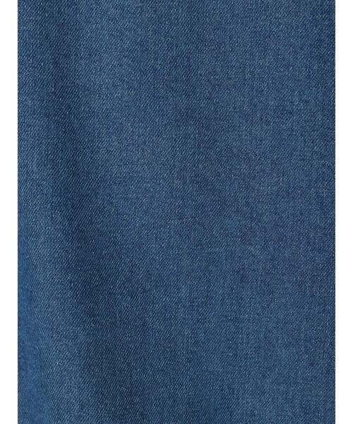 Green Parks(グリーンパークス)の「ノーカラーデニムジャケット(デニムジャケット・レディース・ライトインディゴブルー/インディゴブルー・FREE)」の17枚目の写真