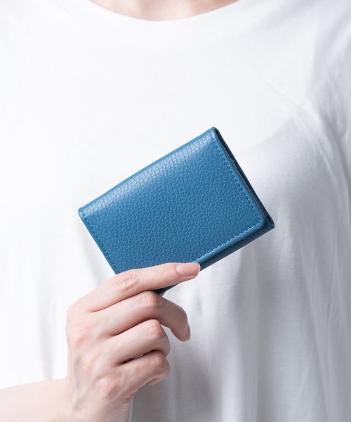 MURA(ムラ)の「イタリアン/フルグレイン シュリンク レザー 大容量 名刺入れ(名刺入れ・レディース・イエロー/オレンジ/ブルー/グリーン/ブラック・FREE)」の3枚目の写真