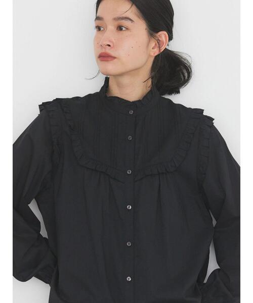 ピコフリルレース切替ブラウス