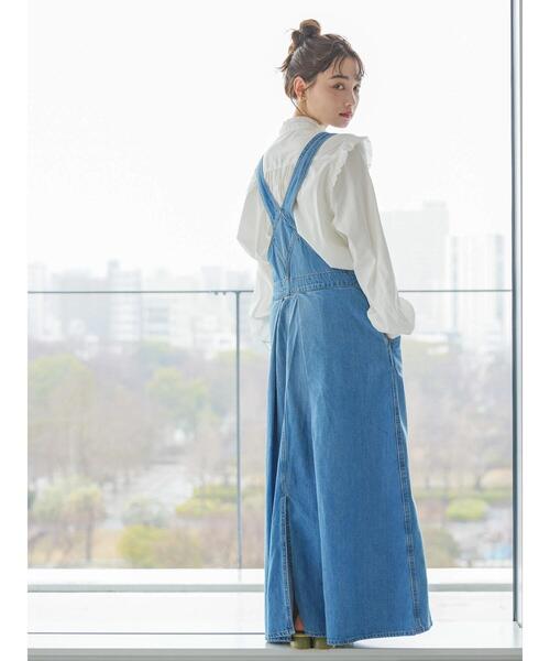 AMERICAN HOLIC（アメリカンホリック）の「ピコフリルレース切替ブラウス（シャツ/ブラウス・レディース・ブラック/ストライプ/オフホワイト・L/M）」の19枚目の写真