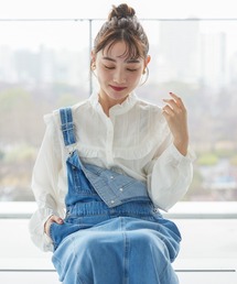 AMERICAN HOLIC | ピコフリルレース切替ブラウス(シャツ/ブラウス)