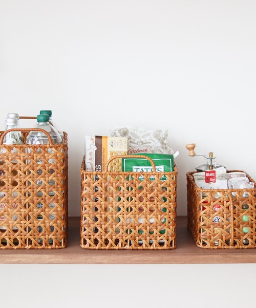 Creer(クレエ)の「UTILE(ユティル)オクタ レクトバスケット(収納グッズ・レディース・ブラウン・ONE SIZE)」の5枚目の写真