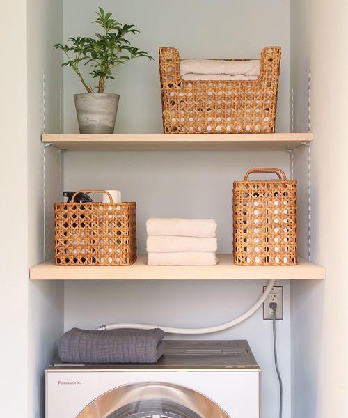 Creer(クレエ)の「UTILE(ユティル)オクタ レクトバスケット(収納グッズ・レディース・ブラウン・ONE SIZE)」の3枚目の写真