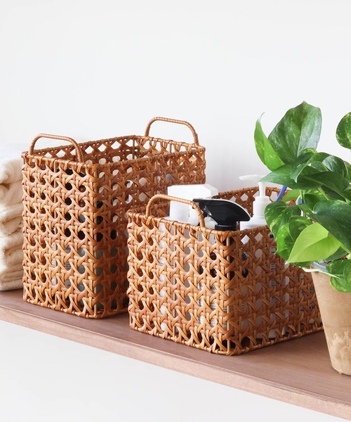 Creer(クレエ)の「UTILE(ユティル)オクタ レクトバスケット(収納グッズ・レディース・ブラウン・ONE SIZE)」の13枚目の写真