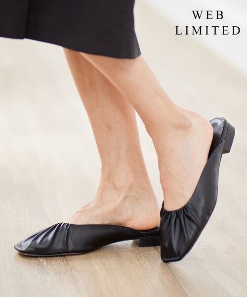 【セール】【WEB限定】 ギャザー ミュール（その他シューズ）｜J.PRESS（ジェイプレス） 7,480円