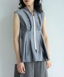 Ray BEAMS | RBS / ジャカード タック ノースリーブ(シャツ/ブラウス)