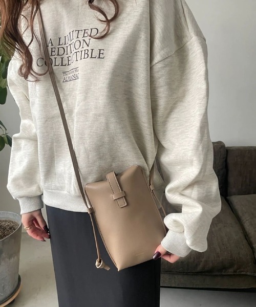 my twilight(マイトワイライト)の「mytwilightぷっくりマルチミニポシェット(ショルダーバッグ・レディース・ベージュ/アイボリー/ブラック・FREE)」の7枚目の写真