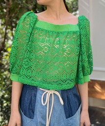 FLUMOR（フラマー）の「バルーンスリーブレースレースブラウス（シャツ/ブラウス）」