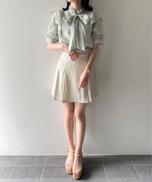 one way(ワンウェイ)の「ミディアムプリーツスカート(スカート・レディース・ブラック/ホワイト/ベージュ・FREE)」の18枚目の写真