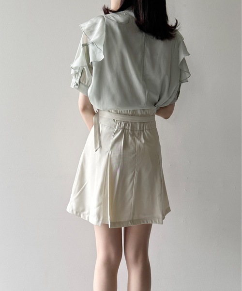 one way(ワンウェイ)の「ミディアムプリーツスカート(スカート・レディース・ブラック/ホワイト/ベージュ・FREE)」の15枚目の写真