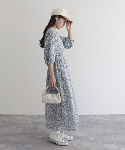 fredy emue（フレディエミュ）の「ワンハンドルギャザー2wayバッグ（トートバッグ・レディース・オフホワイト/ブラック/オレンジ・FREE）」の9枚目の写真