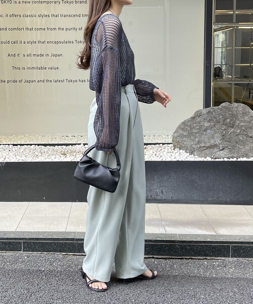 fredy emue（フレディエミュ）の「ワンハンドルギャザー2wayバッグ（トートバッグ・レディース・オフホワイト/ブラック/オレンジ・FREE）」の15枚目の写真