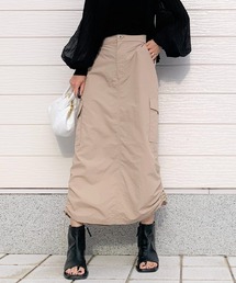 Q | ドロストミリタリーナロースカート(スカート)