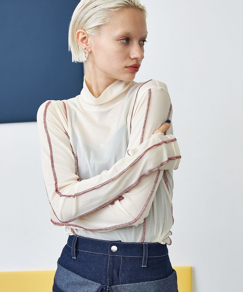 casane(カサネ)の「シアーピンタックトップス(その他トップス・レディース・ブラック/ベージュ/グリーン・FREE)」の22枚目の写真