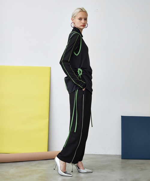 casane(カサネ)の「シアーピンタックトップス(その他トップス・レディース・ブラック/ベージュ/グリーン・FREE)」の5枚目の写真