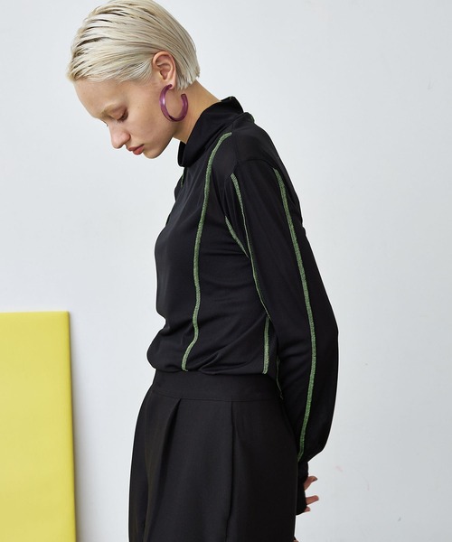 casane(カサネ)の「シアーピンタックトップス(その他トップス・レディース・ブラック/ベージュ/グリーン・FREE)」の6枚目の写真