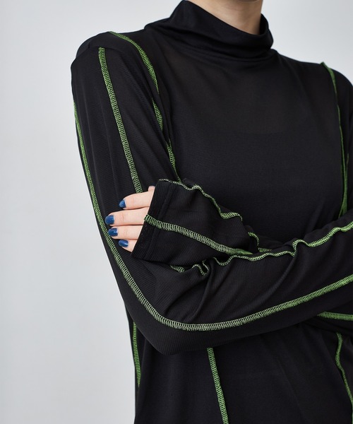 casane(カサネ)の「シアーピンタックトップス(その他トップス・レディース・ブラック/ベージュ/グリーン・FREE)」の15枚目の写真