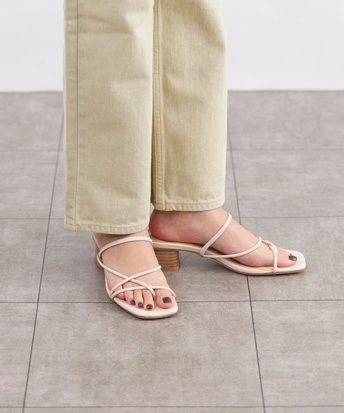 Fabby fabby（ファビィーファビィー）の「コードバックストラップサンダル（サンダル・レディース・ブラック/オフホワイト/ライトグリーン・SS/SMALL/MEDIUM/LARGE）」の18枚目の写真