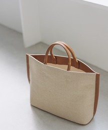 【サステナブル】フェイクレザーコンビトート