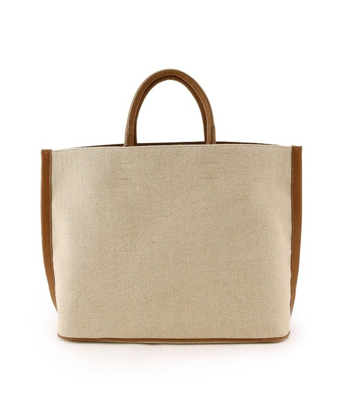 ADAM ET ROPE'（アダムエロペ）の「【サステナブル】フェイクレザーコンビトート（トートバッグ・レディース・キャメル/ブラック系その他/ブラック・FREE）」の17枚目の写真