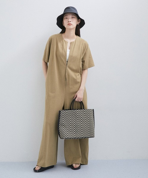 ADAM ET ROPE'（アダムエロペ）の「【サステナブル】フェイクレザーコンビトート（トートバッグ・レディース・キャメル/ブラック系その他/ブラック・FREE）」の21枚目の写真