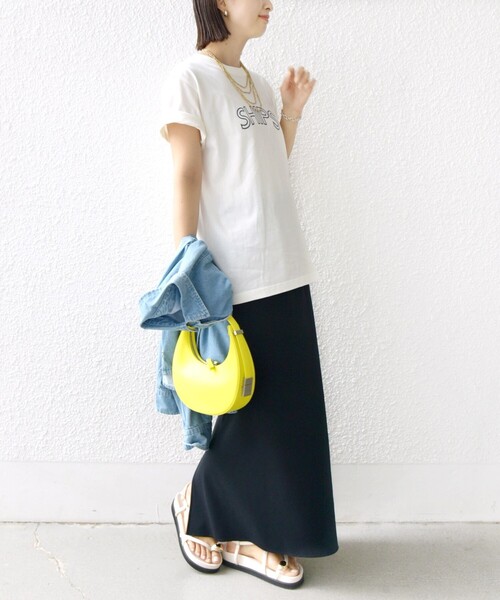 【WEB限定】SHIPSラウンドプリントロゴTEE