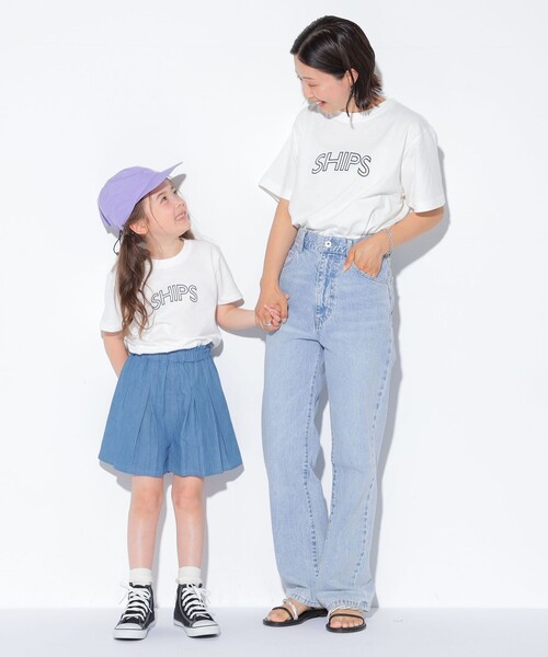 SHIPS（シップス）の「【WEB限定】 SHIPS ラウンド プリント ロゴ TEE（Tシャツ/カットソー・レディース・ホワイト/ブラック/ライトホワイト/ネイビー/ダークブルー/ブラック系/シルバーグレー/ホワイト系/ブラック系1/ライトグレー/ライトブルー/ピンク/ブルー系/ブラウン・SMALL/MEDIUM/LARGE）」の20枚目の写真