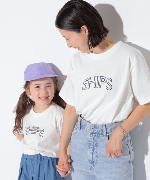 SHIPS（シップス）の「【WEB限定】 SHIPS ラウンド プリント ロゴ TEE（Tシャツ/カットソー・レディース・ホワイト/ブラック/ライトホワイト/ネイビー/ダークブルー/ブラック系/シルバーグレー/ホワイト系/ブラック系1/ライトグレー/ライトブルー/ピンク/ブルー系/ブラウン・SMALL/MEDIUM/LARGE）」の21枚目の写真