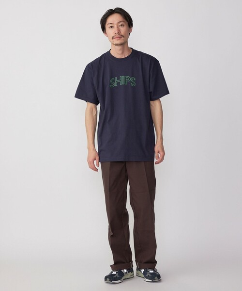 SHIPS(シップス)の「【WEB限定】 SHIPS ラウンド プリント ロゴ TEE(Tシャツ/カットソー・レディース・ホワイト/ブラック/ライトホワイト/ネイビー/ダークブルー/ブラック系/シルバーグレー/ホワイト系/ブラック系1/ライトグレー/ライトブルー/ピンク/ブルー系/ブラウン・SMALL/MEDIUM/LARGE)」の16枚目の写真