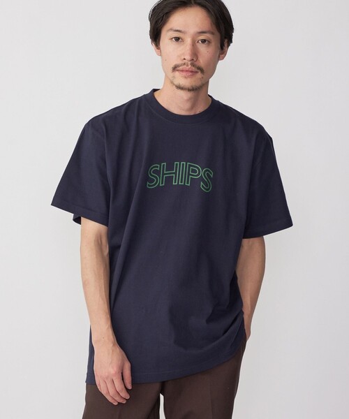 SHIPS(シップス)の「【WEB限定】 SHIPS ラウンド プリント ロゴ TEE(Tシャツ/カットソー・レディース・ホワイト/ブラック/ライトホワイト/ネイビー/ダークブルー/ブラック系/シルバーグレー/ホワイト系/ブラック系1/ライトグレー/ライトブルー/ピンク/ブルー系/ブラウン・SMALL/MEDIUM/LARGE)」の17枚目の写真