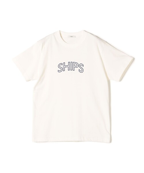 SHIPS(シップス)の「【WEB限定】 SHIPS ラウンド プリント ロゴ TEE(Tシャツ/カットソー・レディース・ホワイト/ブラック/ライトホワイト/ネイビー/ダークブルー/ブラック系/シルバーグレー/ホワイト系/ブラック系1/ライトグレー/ライトブルー/ピンク/ブルー系/ブラウン・SMALL/MEDIUM/LARGE)」の18枚目の写真