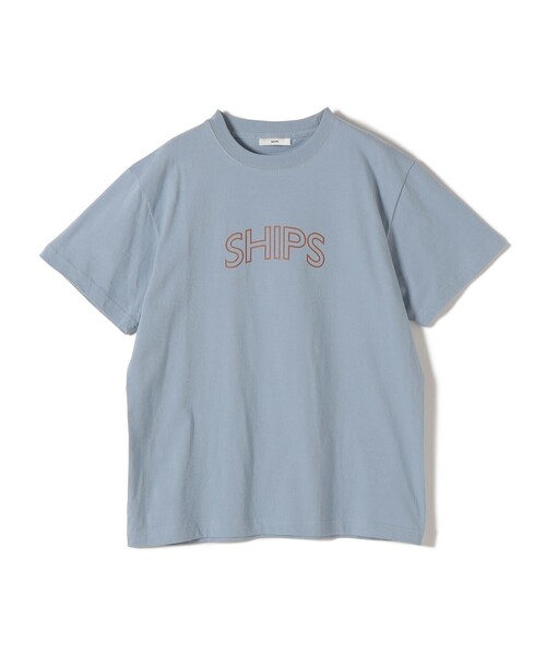 SHIPS（シップス）の「《一部追加》【WEB限定】 SHIPS ラウンド プリント ロゴ TEE（Tシャツ/カットソー・レディース・ホワイト/ブラック/ライトホワイト/ネイビー/ダークブルー/ブラック系/シルバーグレー/ホワイト系/ブラック系1/ライトグレー/ライトブルー/ピンク/ブルー系/ブラウン・SMALL/MEDIUM/LARGE）」の15枚目の写真